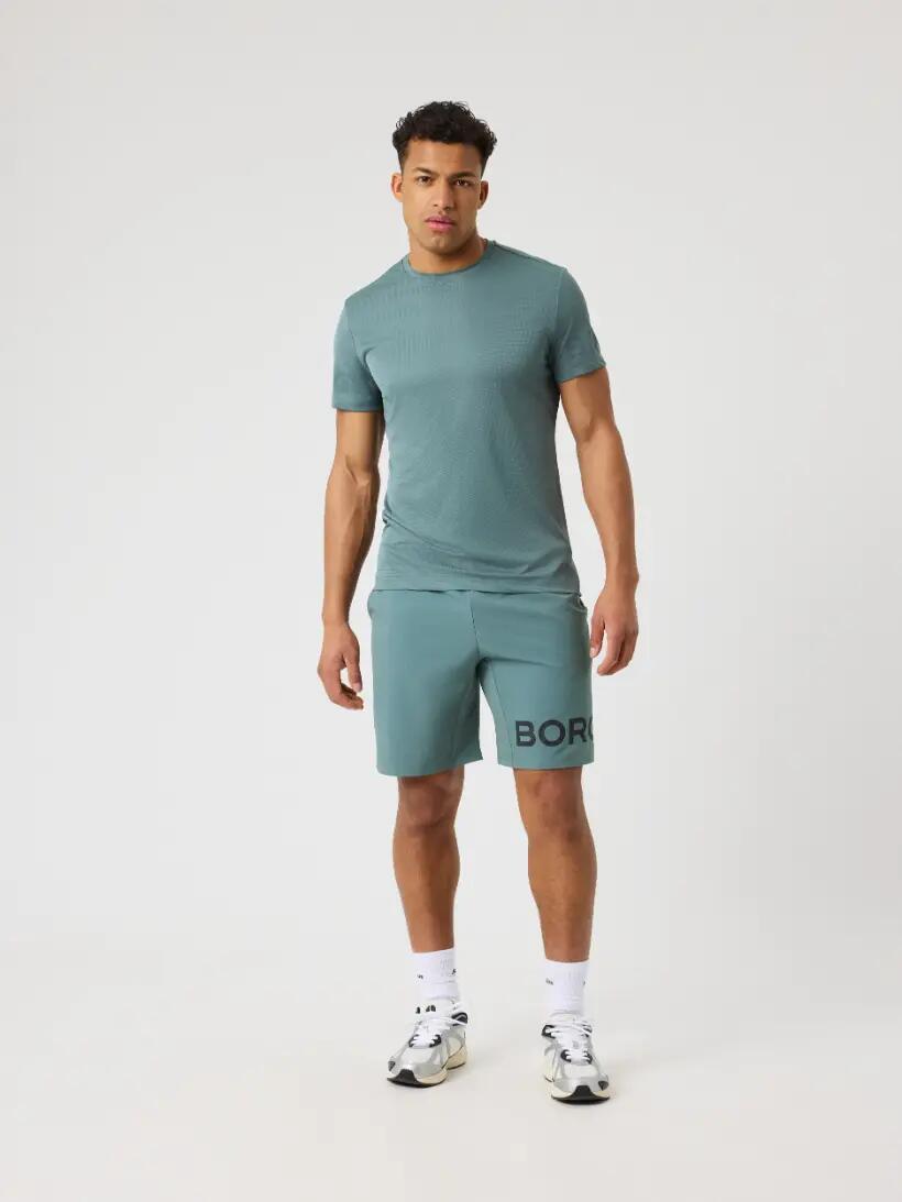 bjorn_borg BORG T-SHIRT BALSAM GREEN da UOMO 3/4