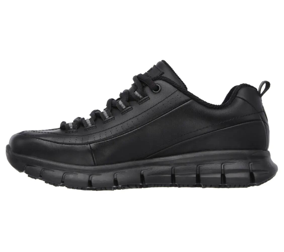 Buty sportowe damskie Skechers Sure Track Trickel sneakersy skórzane czarne 4/6