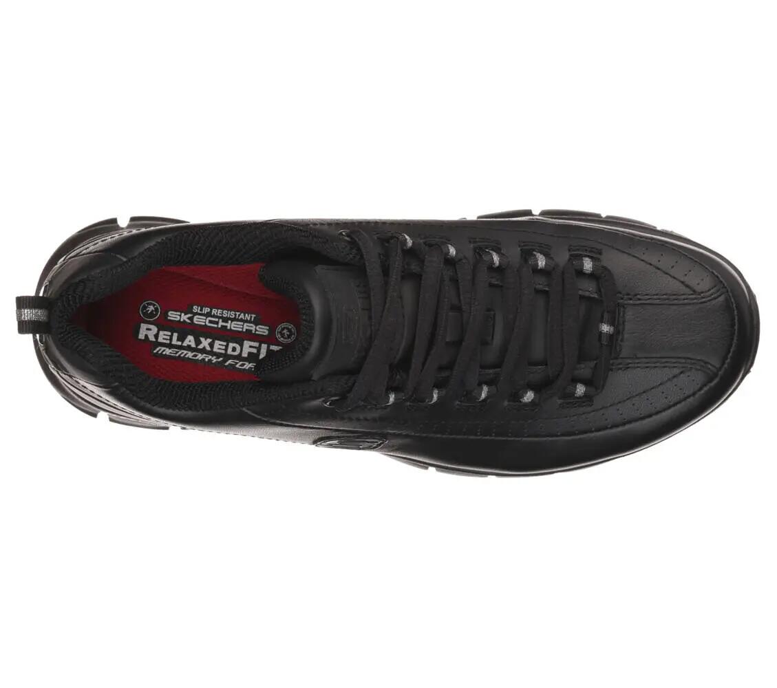 Buty sportowe damskie Skechers Sure Track Trickel sneakersy skórzane czarne 3/6