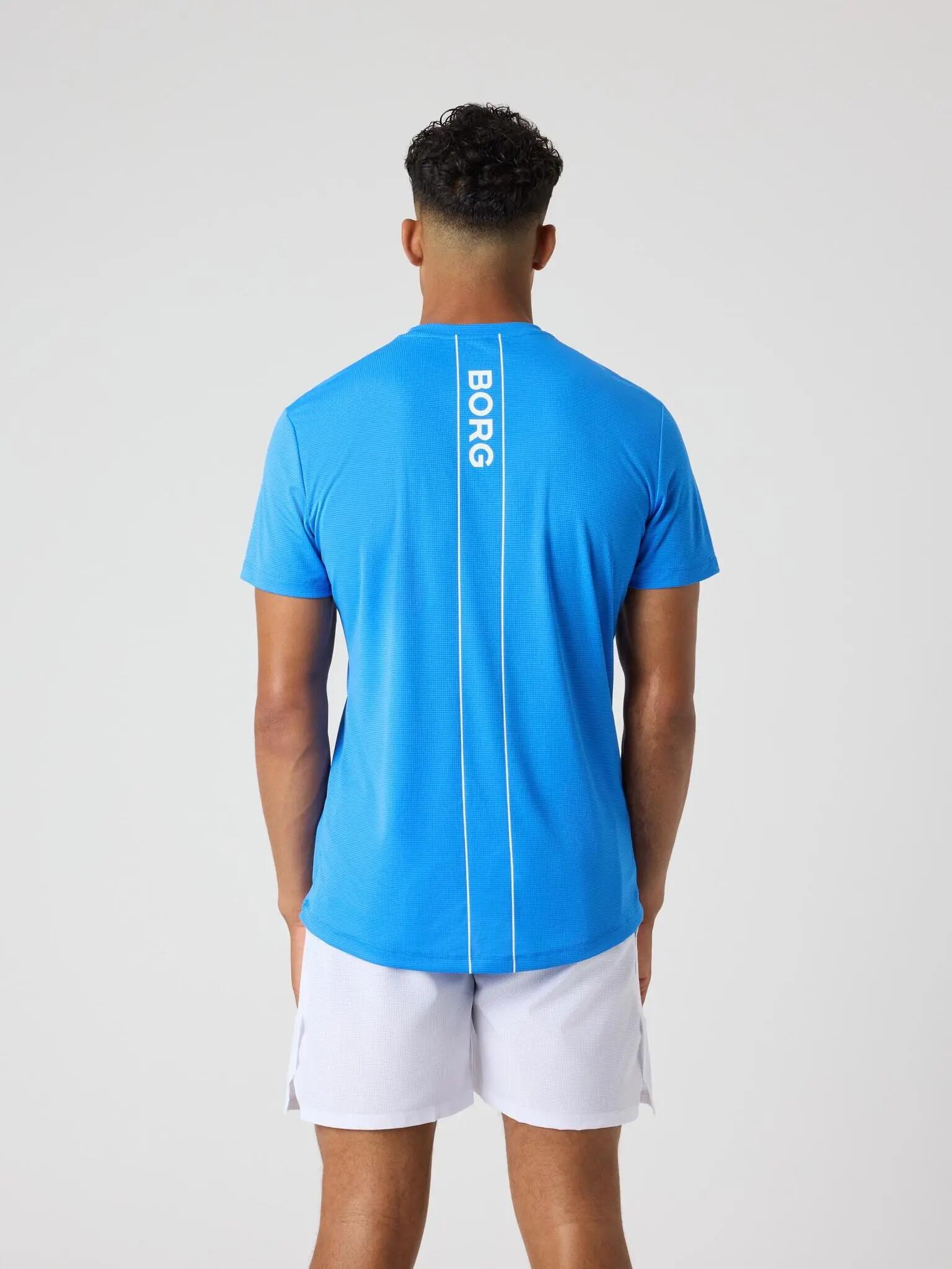 bjorn_borg ACE LIGHT T-SHIRT aus recyceltem Polyester – PALACE BLUE 2/4
