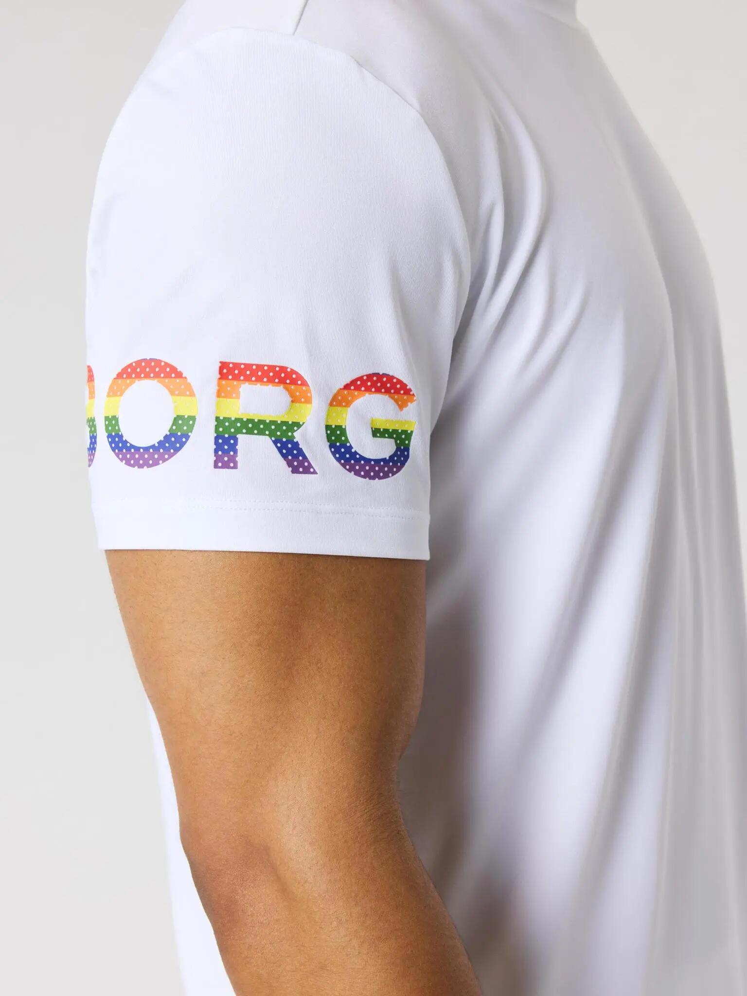 bjorn_borg BORG T-SHIRT in poliestere riciclato - BRILLIANT WHITE 5/5