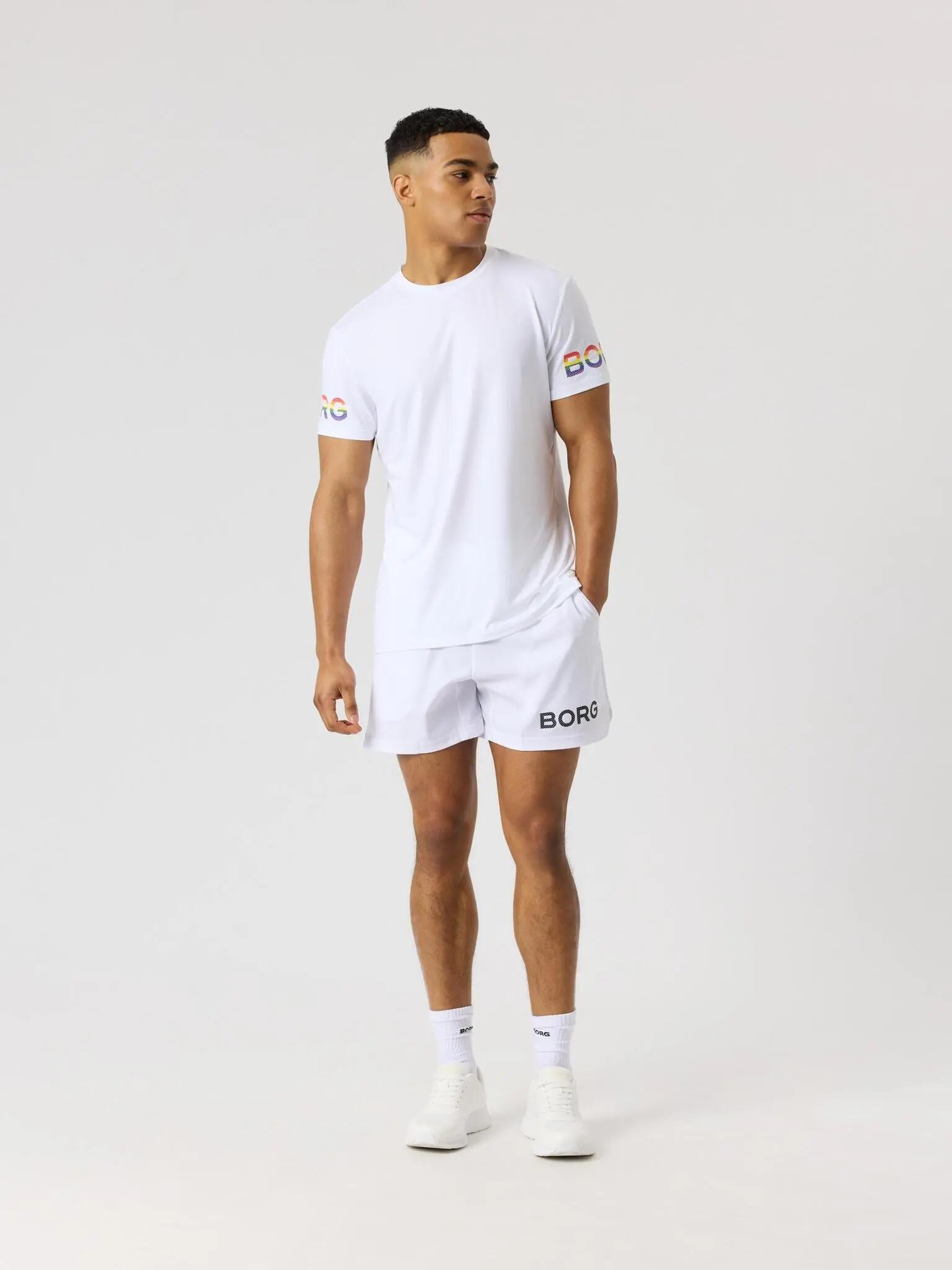 bjorn_borg BORG T-SHIRT in poliestere riciclato - BRILLIANT WHITE 3/5