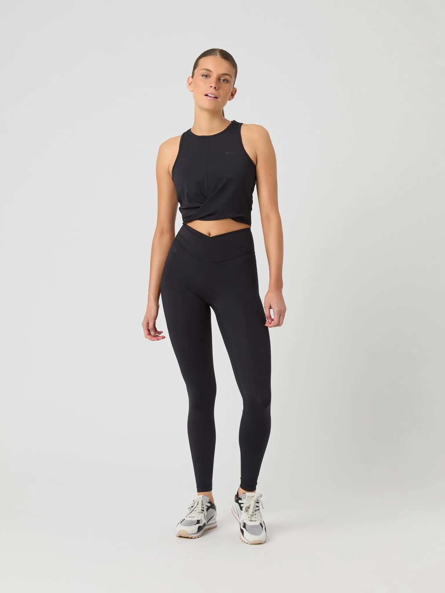 bjorn_borg STUDIO CROSS TANK TOP femme – BLACK BEAUTY 3/4