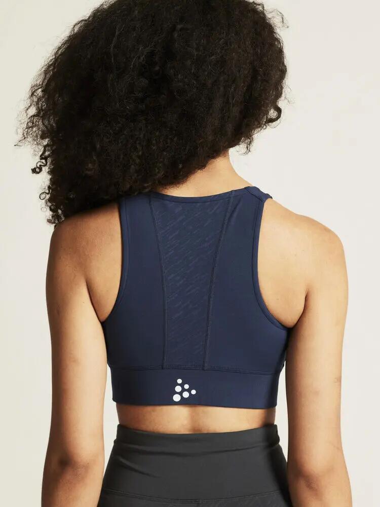 craft Rush 2.0 Crop Top W – top da allenamento in poliestere riciclato – Navy 6/7