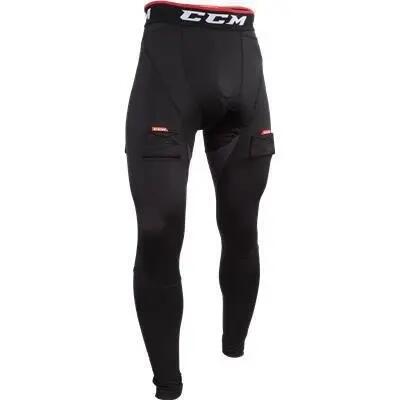 CCM Kalhoty se suspenzorem Compression Pant Jock SR, Senior