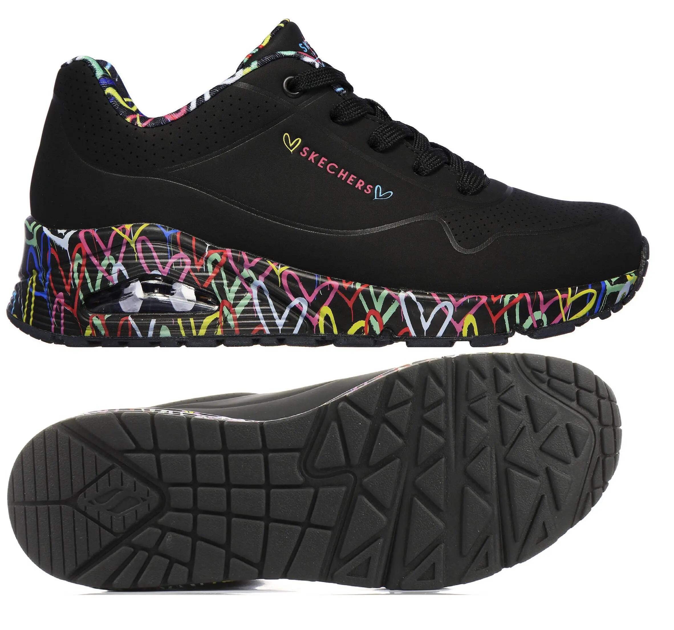 Baskets Femme Noir Skechers 10/11