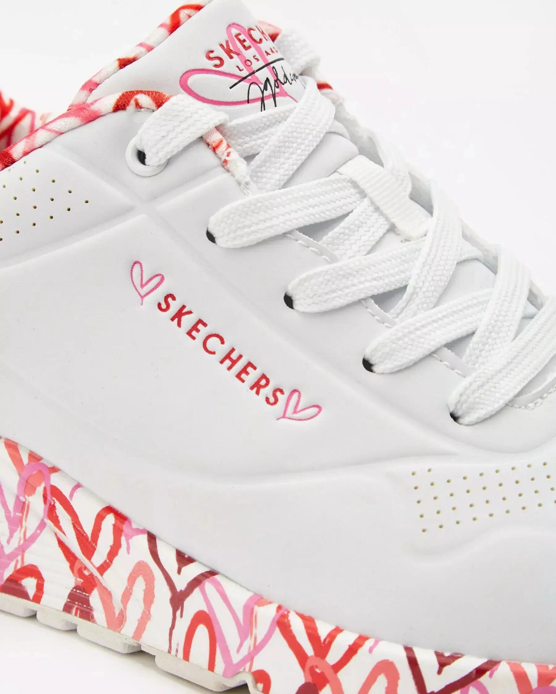 Scarpe da ginnastica Skechers Uno - Loving Love, Rosa, Donne 8/10