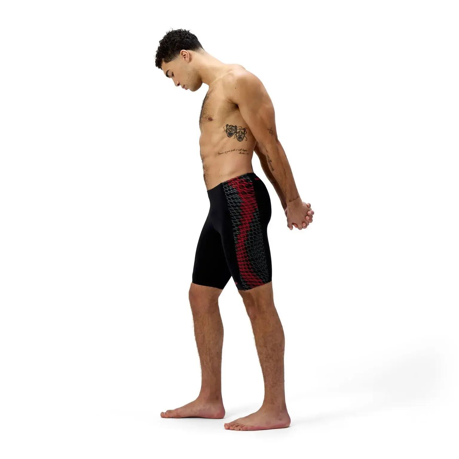 Maillot - natation - homme - jammer eco+ tech - noir/orange 7/7