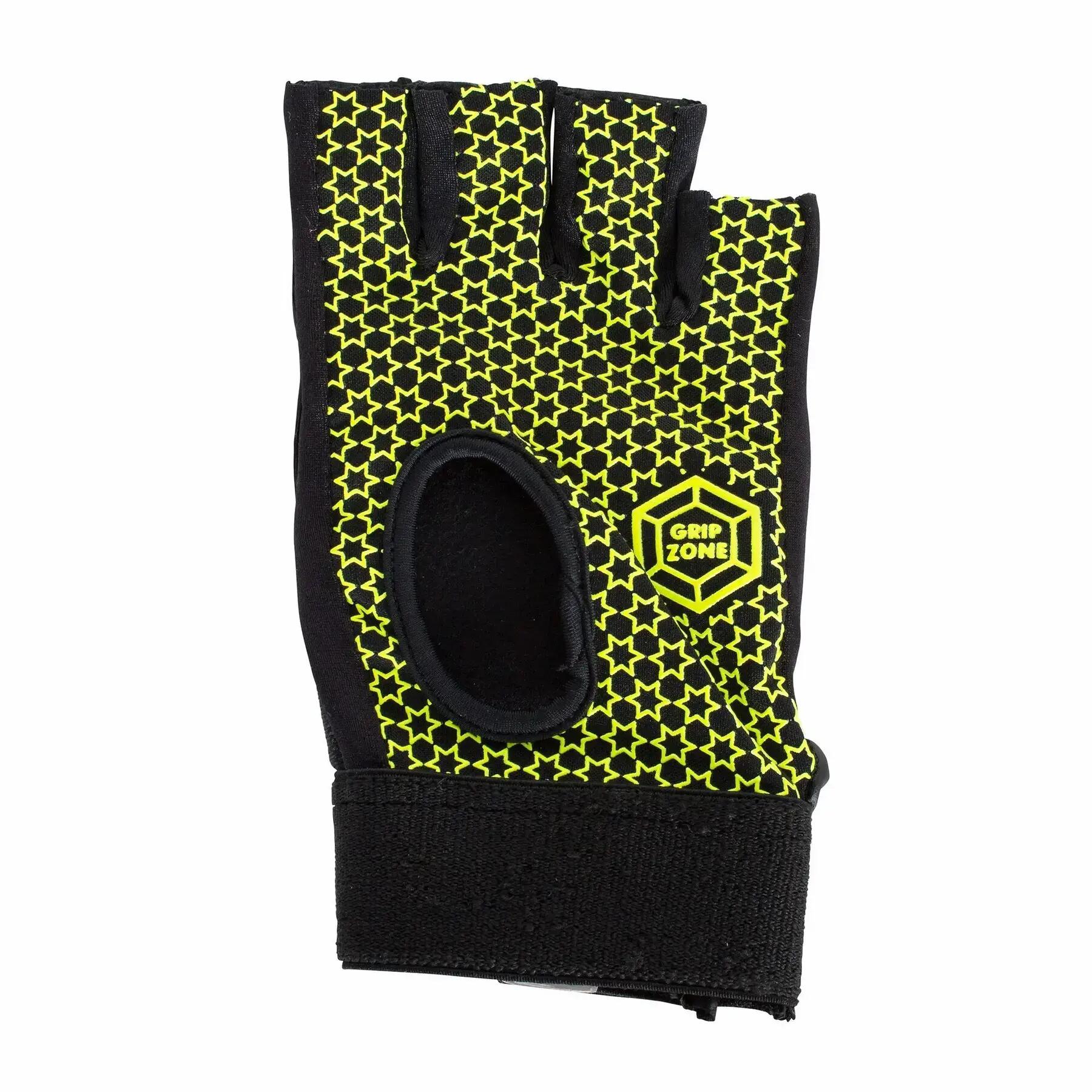 Gants - Hockey - Unisexe - Comfort half finger, Demi-doigt, Velcro - Noir 2/2