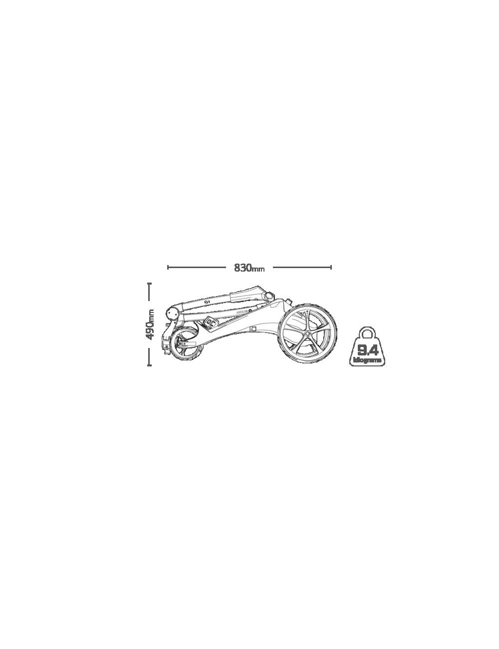 Motocaddy S1 DHC Carrello da Golf Elettrico al Litio 8/9
