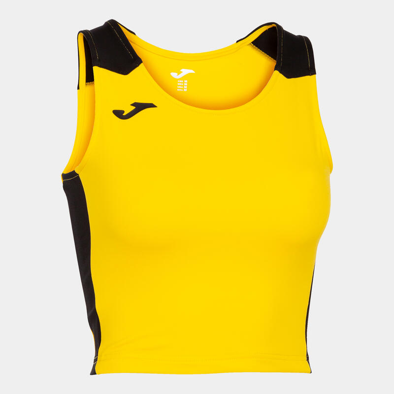 Top Femme Joma Record ii jaune noir