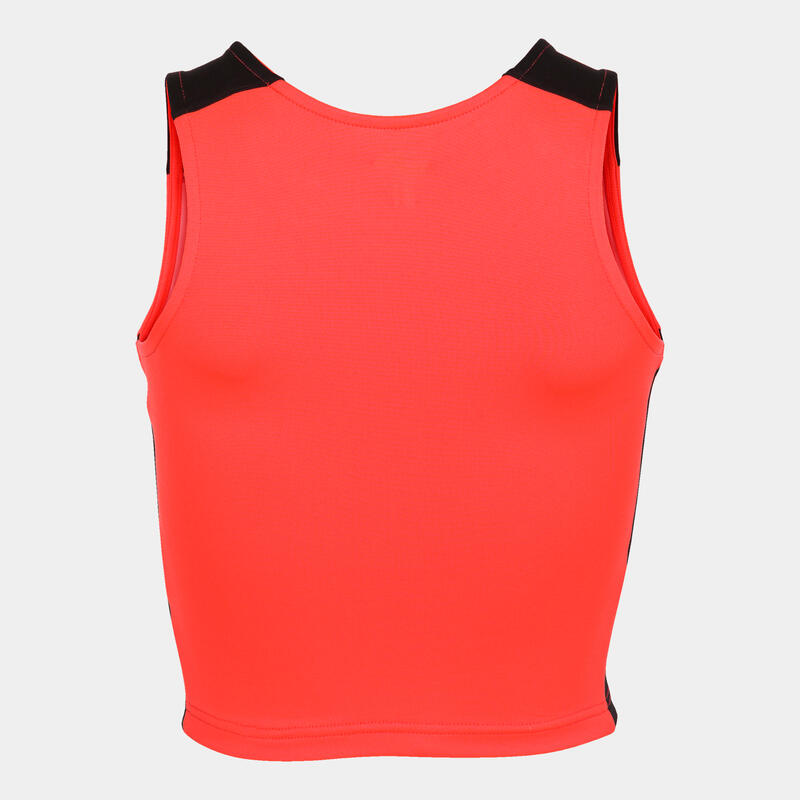 Top Fille Joma Record ii corail fluo noir