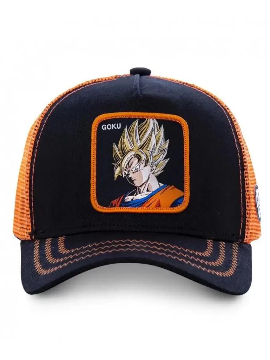 Capslab x Dragon Ball Z (Goku Saiyen) Truckerpet - Zwart/Oranje 2/7