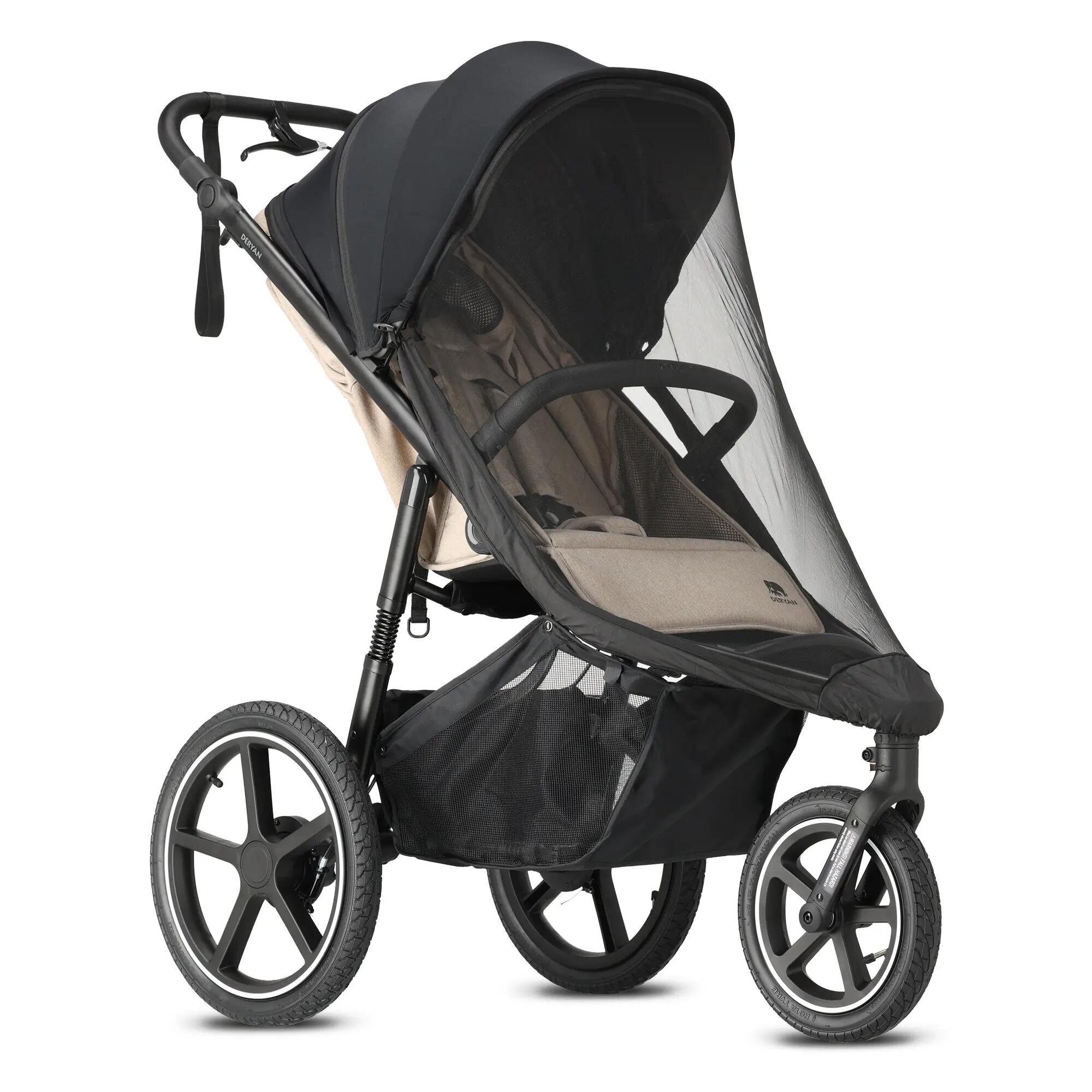 Cochecito deportivo Luxe Bolt - Buggy para correr - All Terrain - Crema 9/10