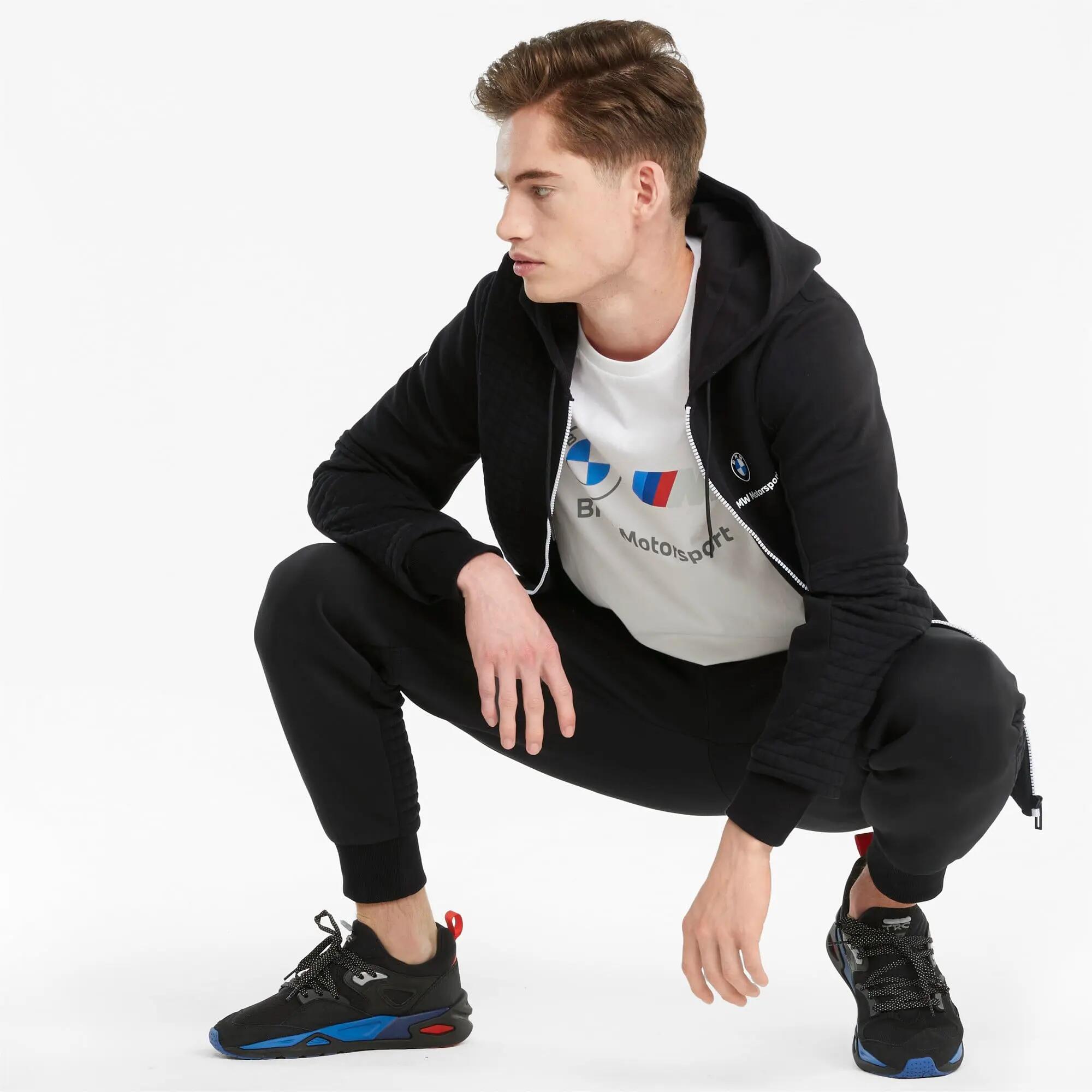 Hood Puma Bmw Full-zip Hoodie, Black, Men 5/6