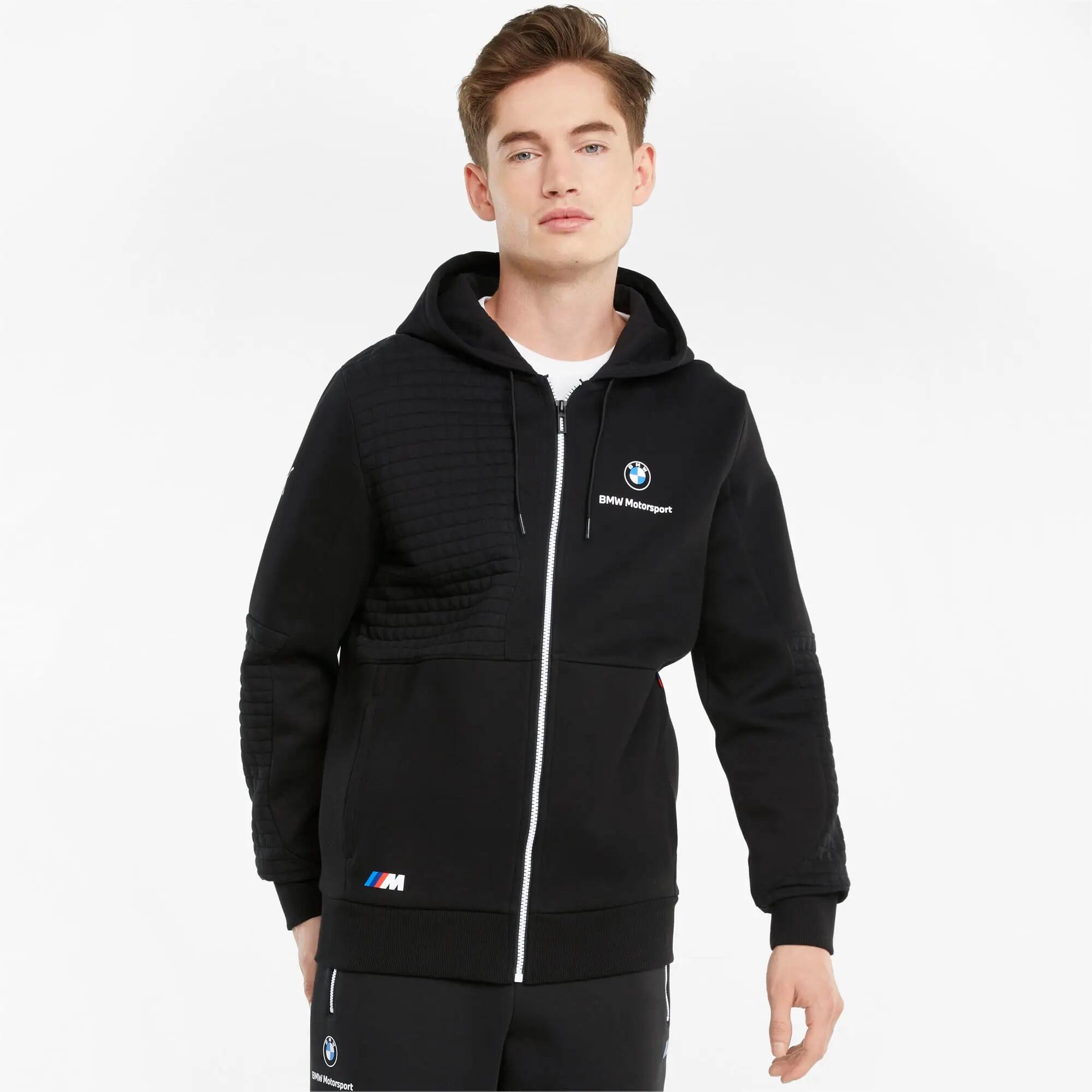 Hood Puma Bmw Full-zip Hoodie, Black, Men 3/6