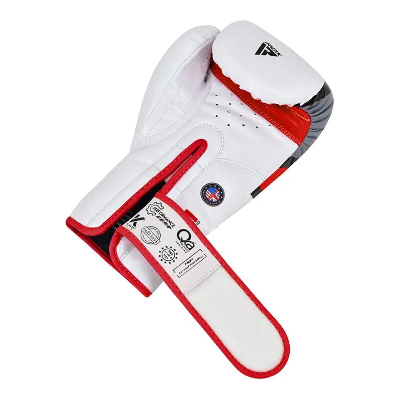 Guantoni Boxe RDX F7 Ego – Bianco/Rosso – 10oz 2/7