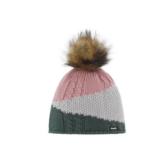 Damen - Freizeit Mütze - Beanie - mit Pompon - Eden Lux Crystal - Salvia