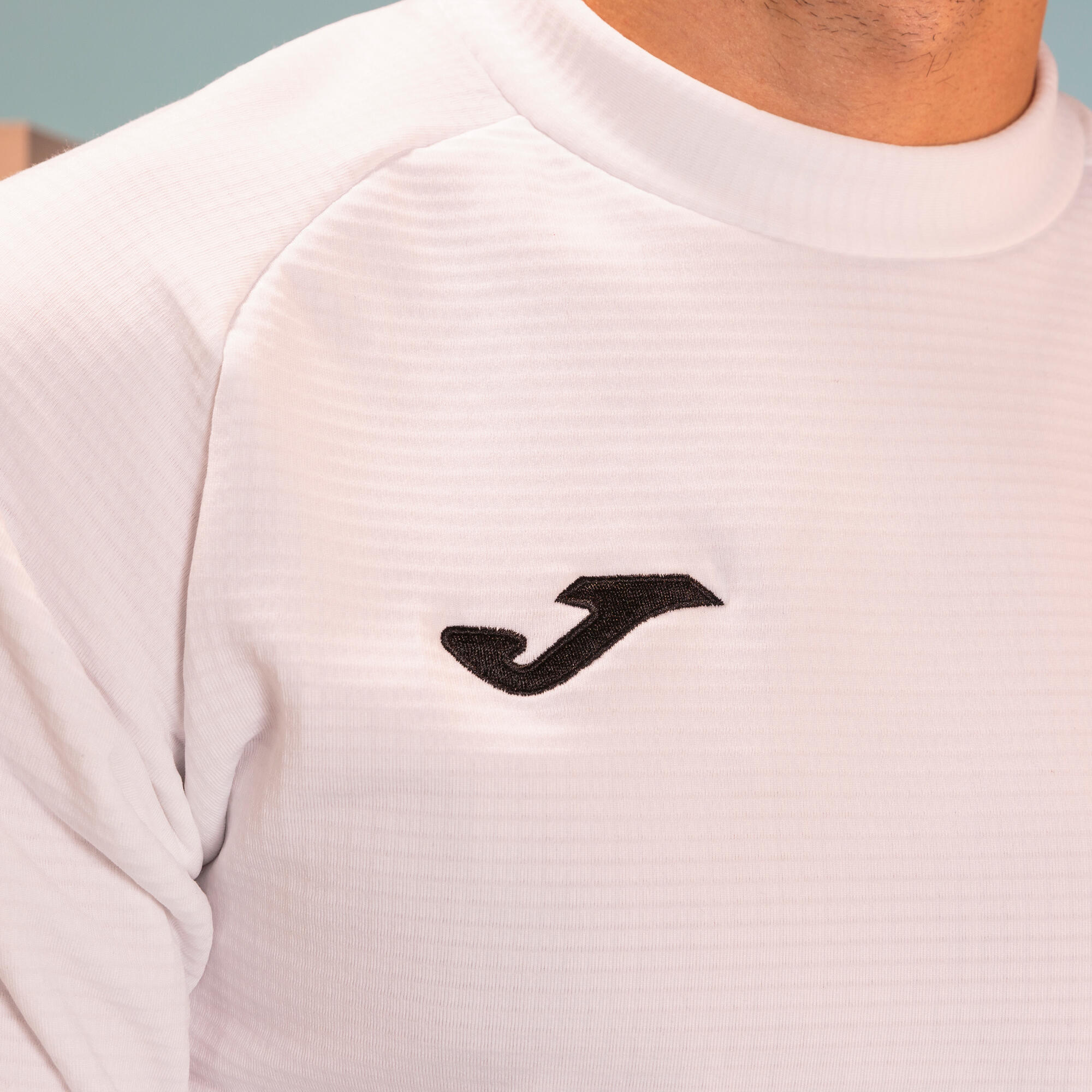 Maillot Manches Longues Fitness Homme Joma Brama Fleece Blanc 3/6