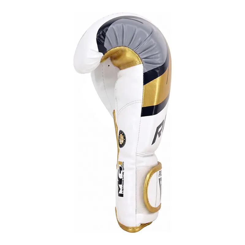 Guantoni Boxe RDX F7 Ego – Bianco/Oro – 12oz 5/8