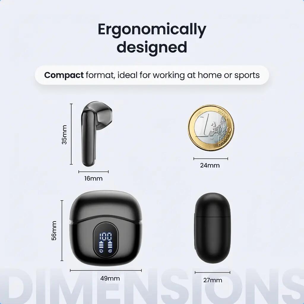 Oordopjes SoundWave Pro 4 ENC Bluetooth 5.4 zwart 12/14