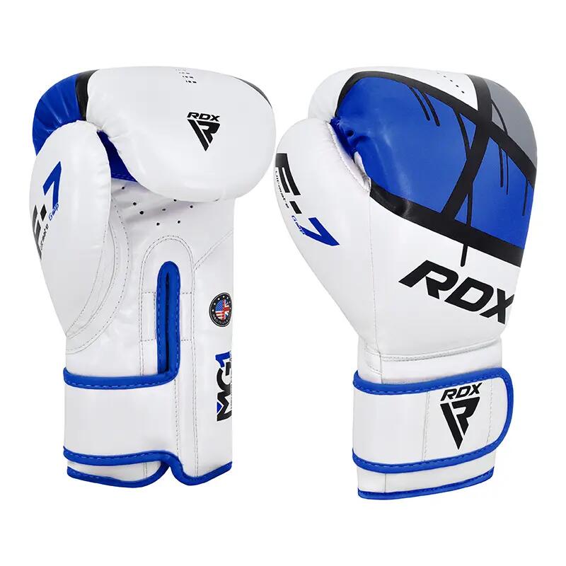 Boxhandschuhe RDX F7 Ego – Weiss/Blau – 16oz 2/8