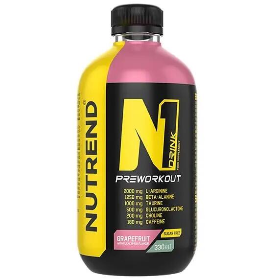 Pre-workout hotový nápoj N1 DRINK, 330 ml, tropické ovoce 3/4