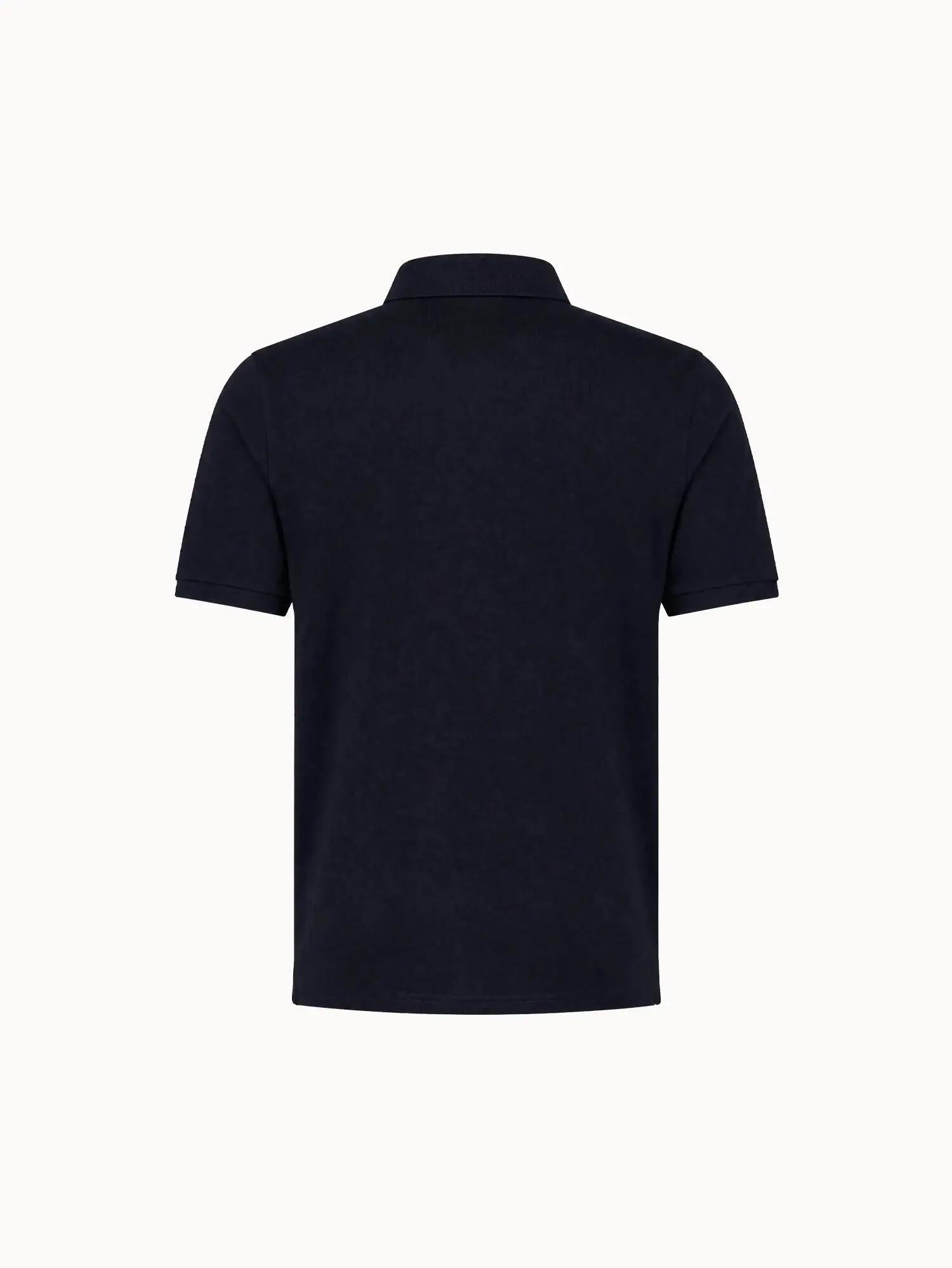 Polo demi-zippé en jersey de coton épais TRICOLORES 3/5