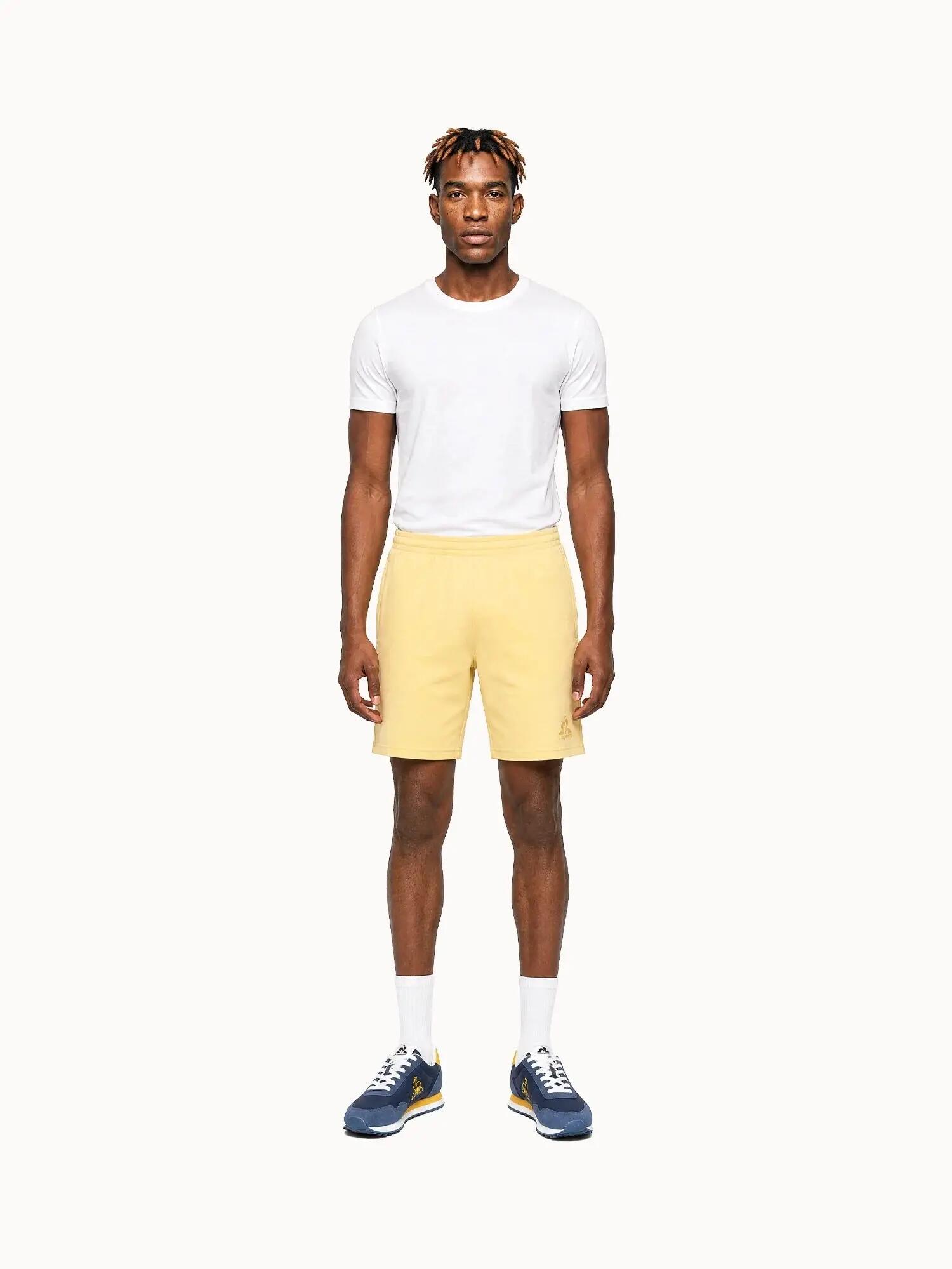 Short Essentiel en jersey de coton 240 g logo ton sur ton 5/5