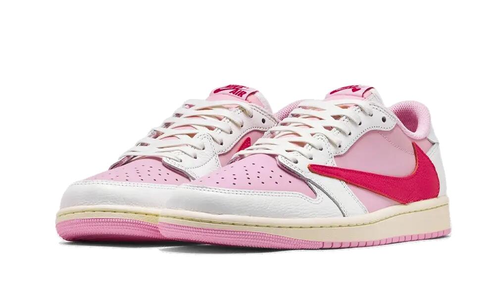 Unisex - lifestyle - schuhe - aj1 low travis scott - rosa/creme 2/4