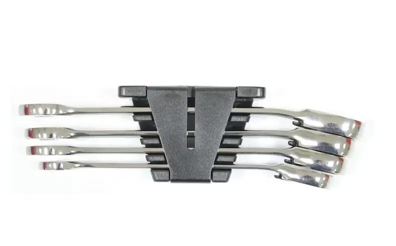 Wurth 4pcs Ratchet Combination Wrench Set with Reversing Lever – Chrome Vanadium
