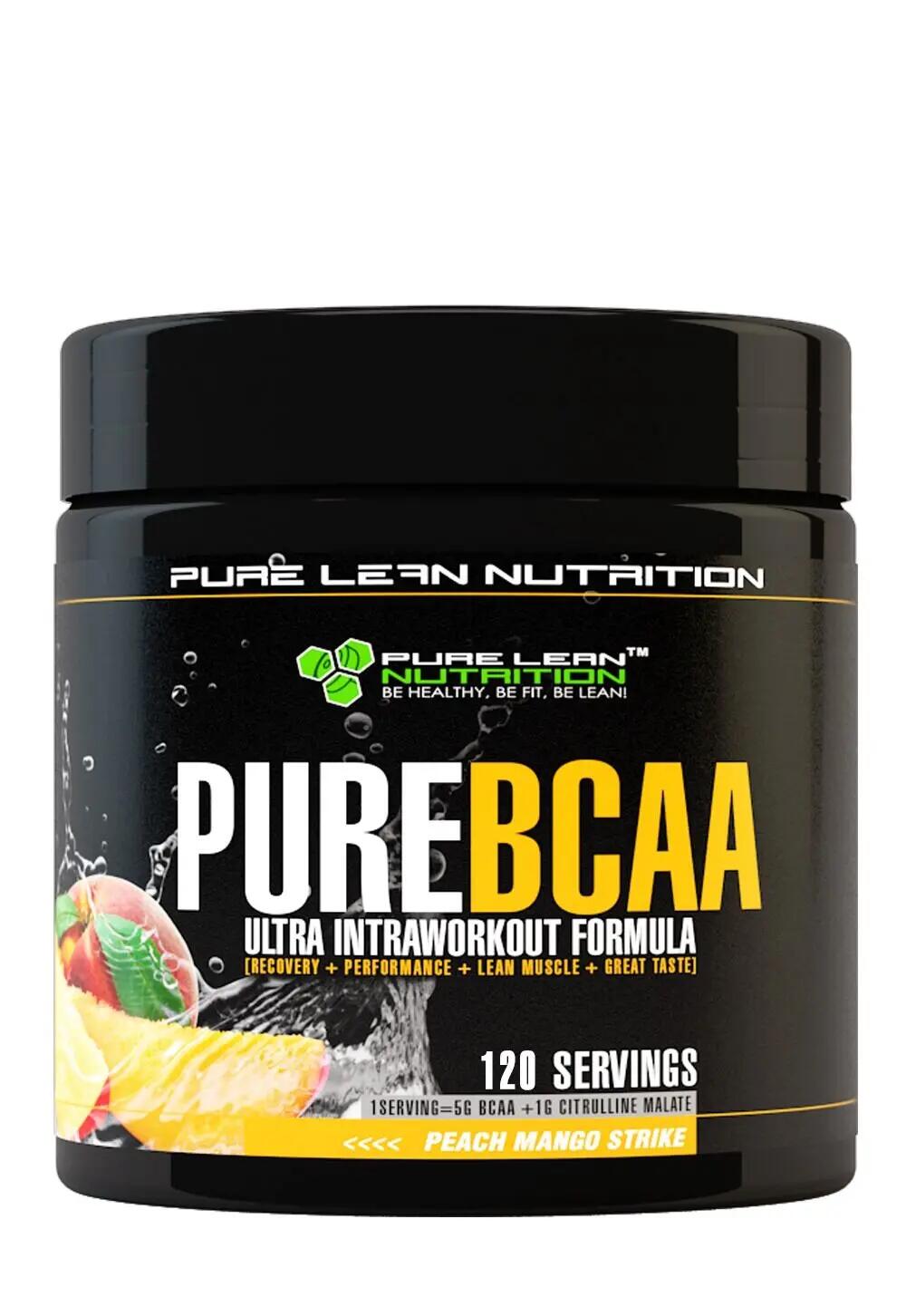 840g Pure BCAA Intra Workout 120 Serves Branch Chain Amino Acids Recovery in Pea