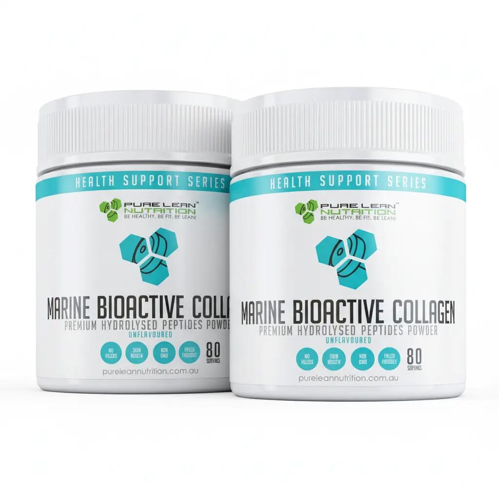 160 Servings Marine Collagen Bioactive Peptides Powder Beauty Glow for Skin Nail