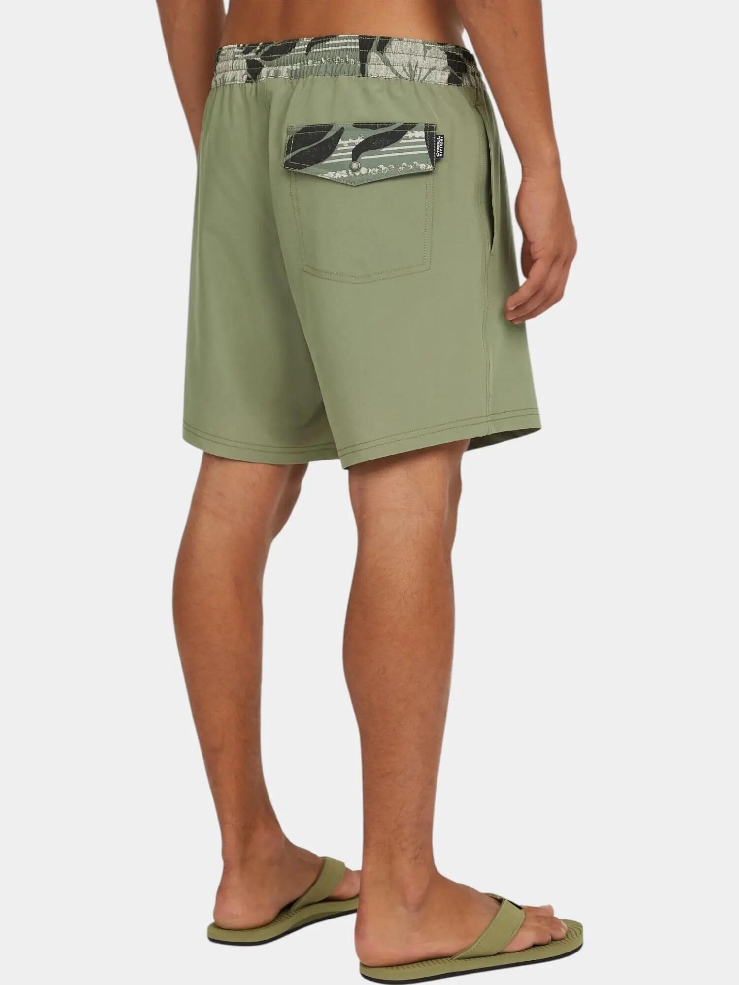 Short de plage hommes Pocket Print 16" 3/7