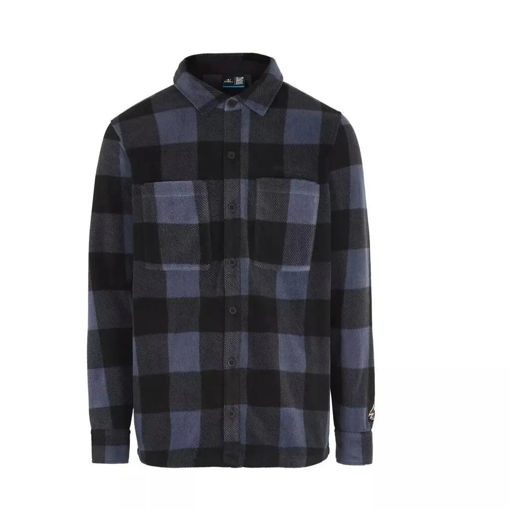 Тениска O'neill Superfleece синя, карирана