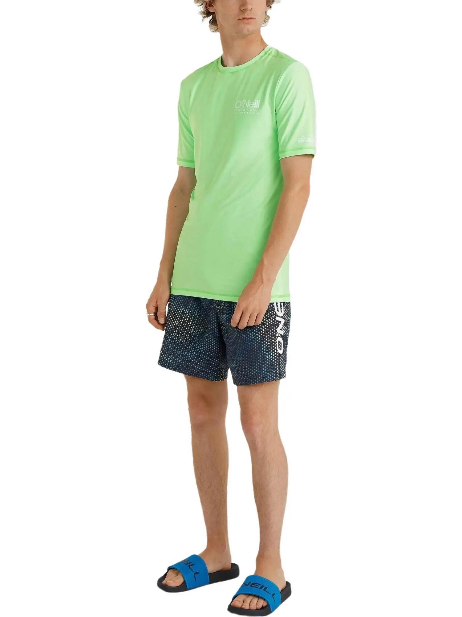 O'NEILL O'neill T-Shirts ESSENTIALS CALI S/SLV SKINS HEREN NEON GREEN 3/7