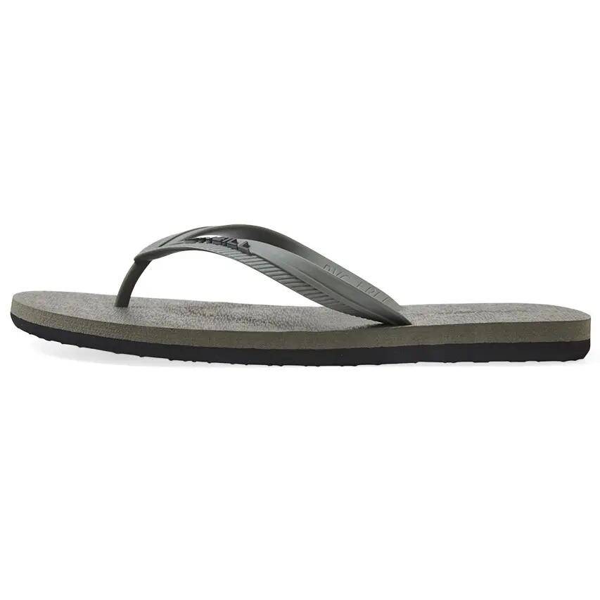 Heren Teenslippers Small Logo Groen 2/4