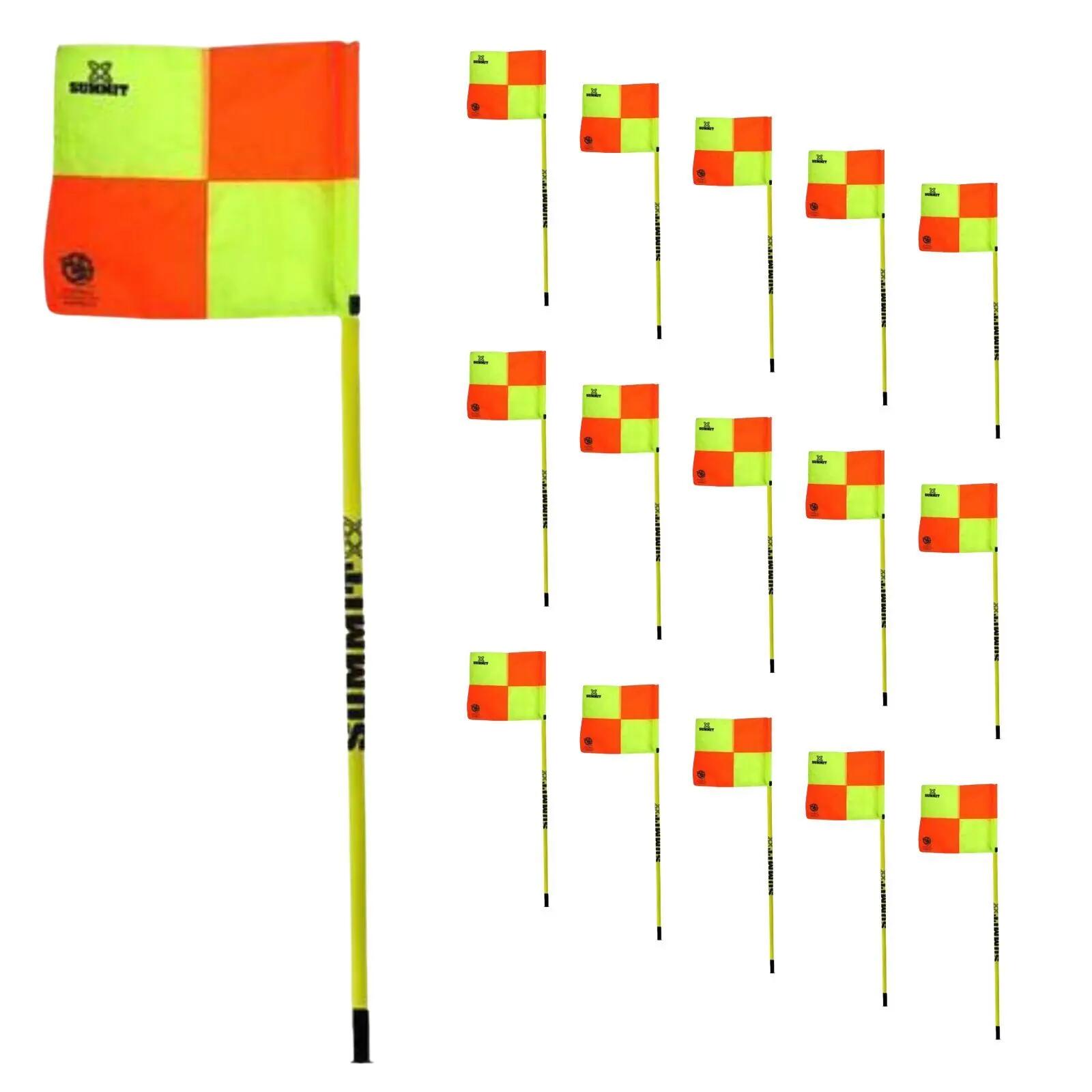 Soccer Corner Flag 150cm x 2.5cm FFA Approved Football  - w Removable Spike