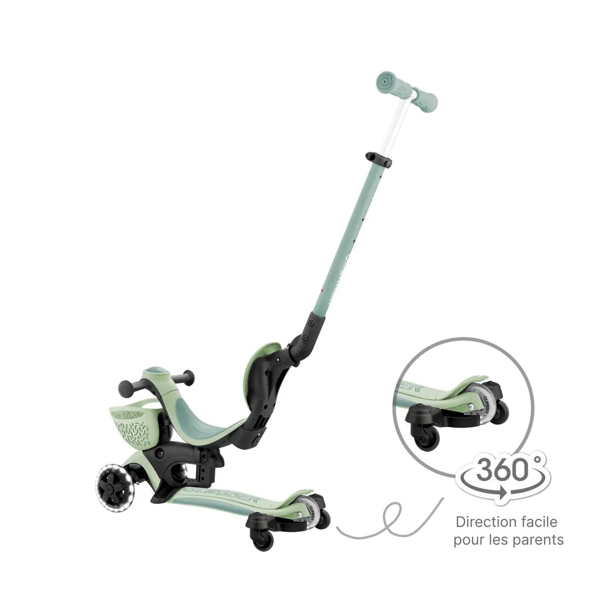 Trottinette évolutive GO-UP BABY LIGHTS 360 - Vert Sauge 4/5