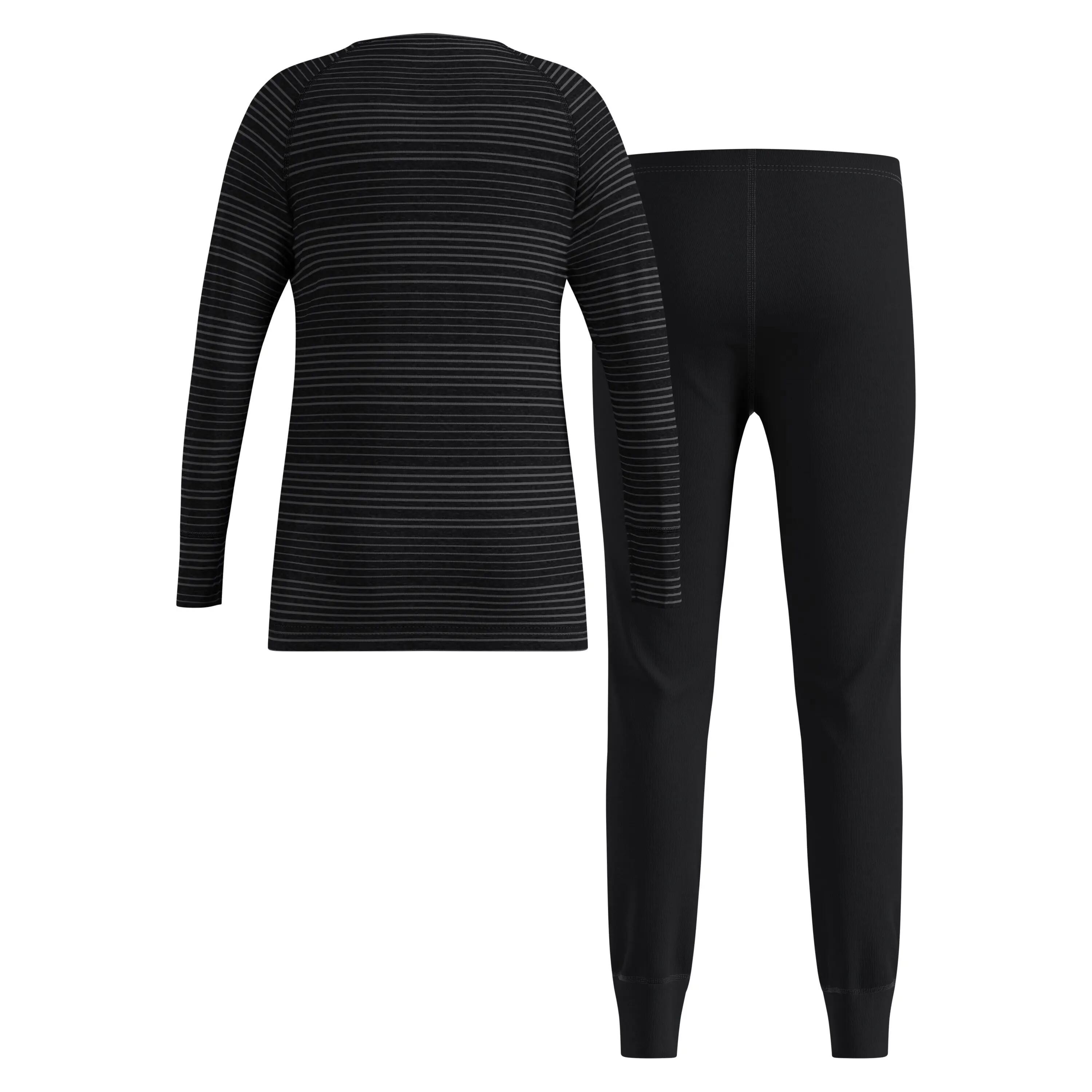 Y Set Long Active Warm Eco Set - no-index - 60066_black_grey_melange - kids - 9/10