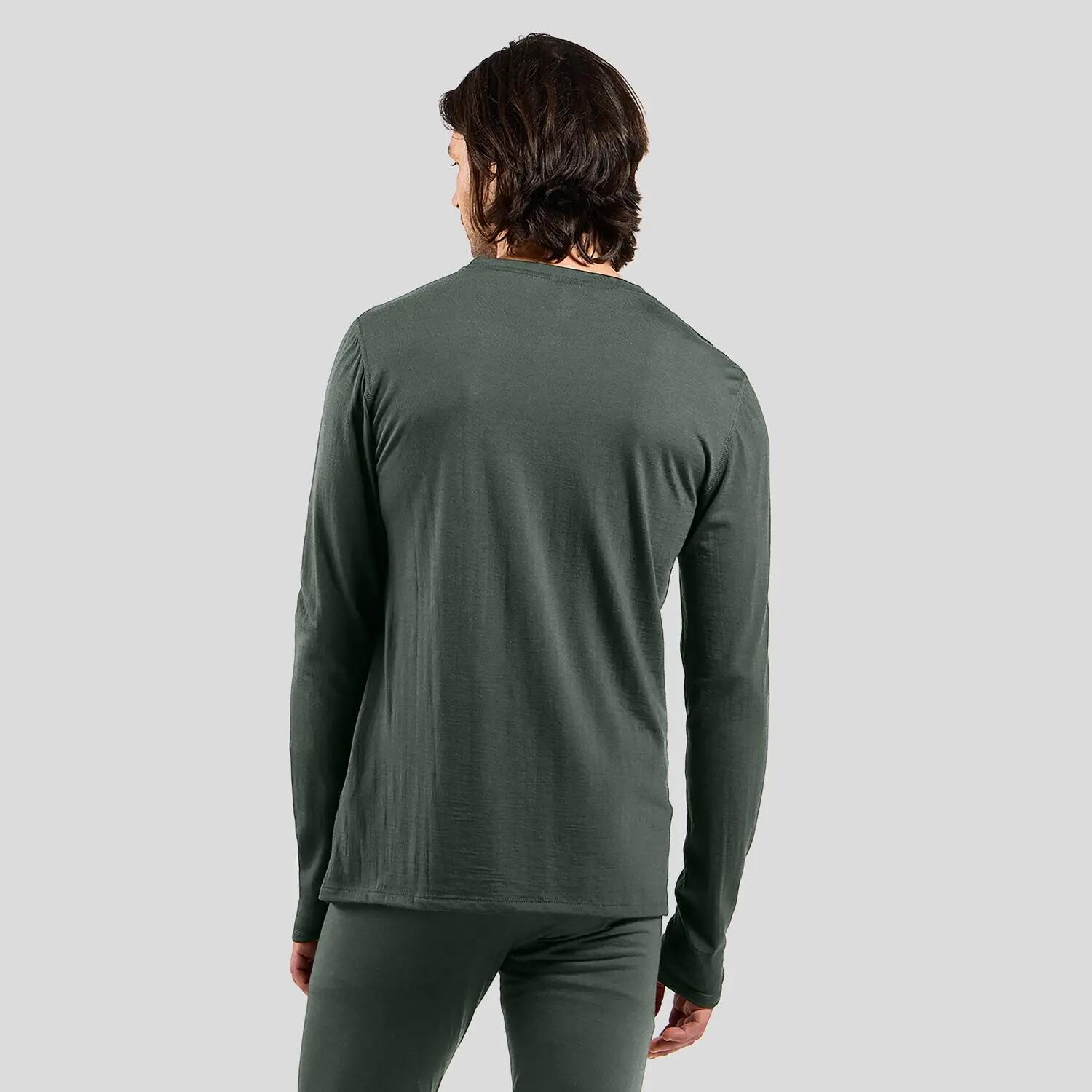 Bielizna termoaktywna z krótkim rękawem Odlo BL TOP crew neck l/s MERINO 160 2/5