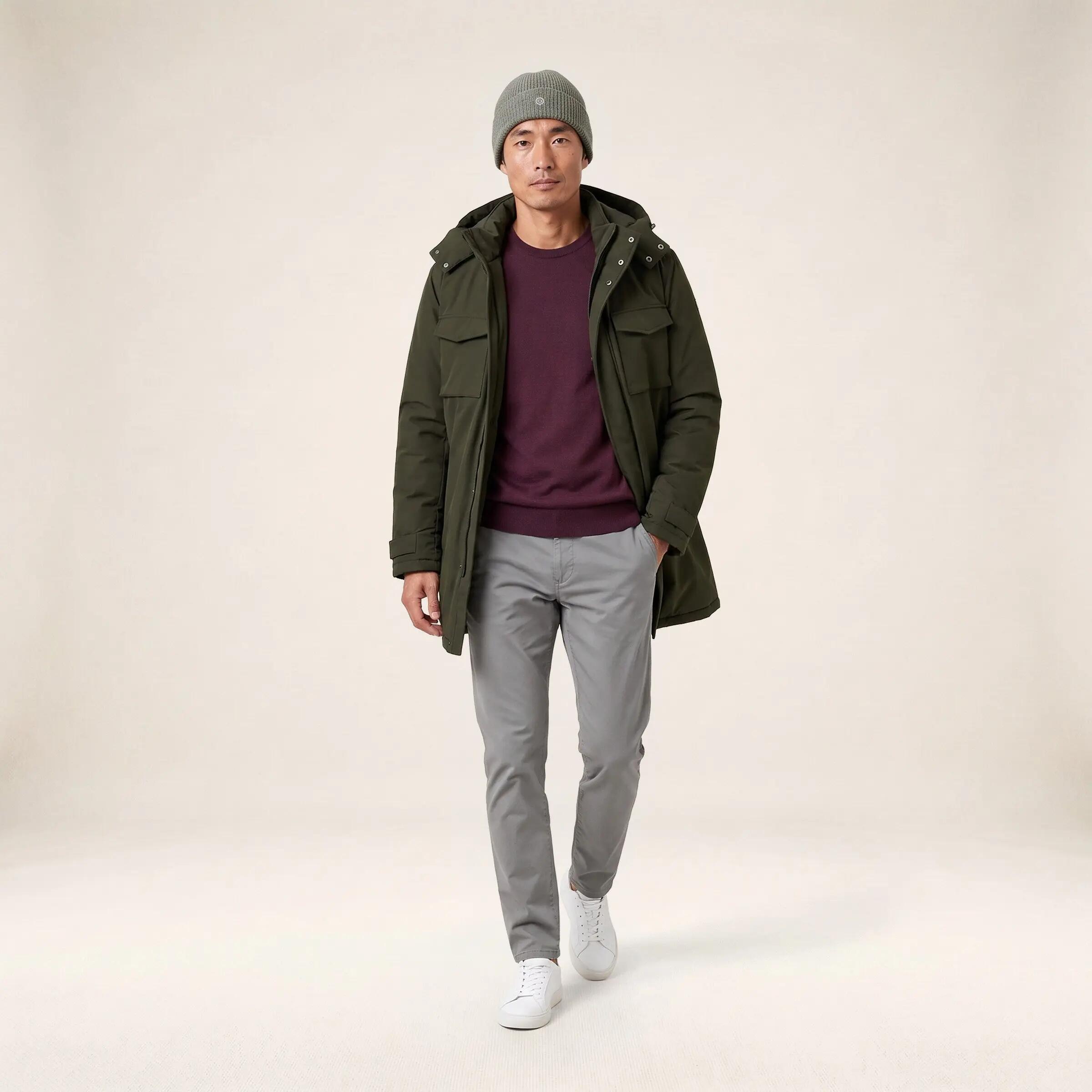 Laurent winterparka militair groen 7/7