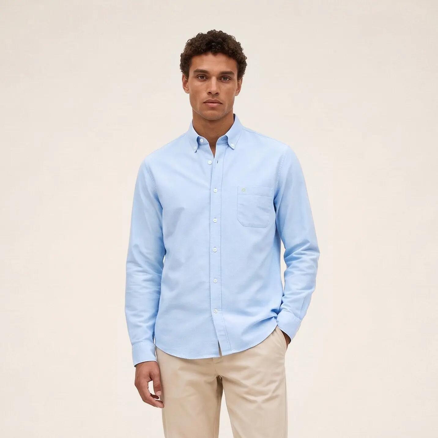 Camisa de manga comprida Oxford 2/7