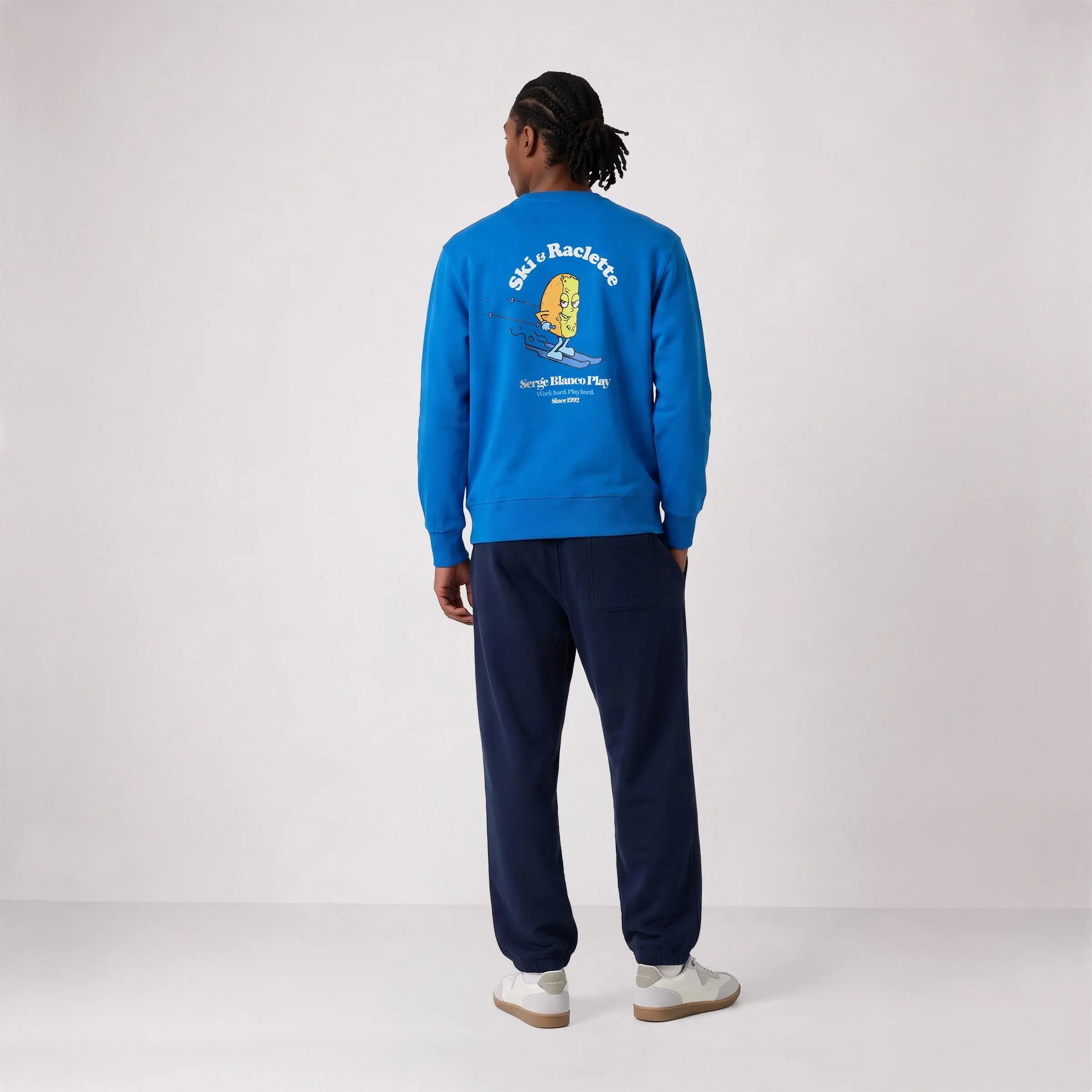 Sweatshirt met ronde hals en 'Ski & Raclette'-print 6/6