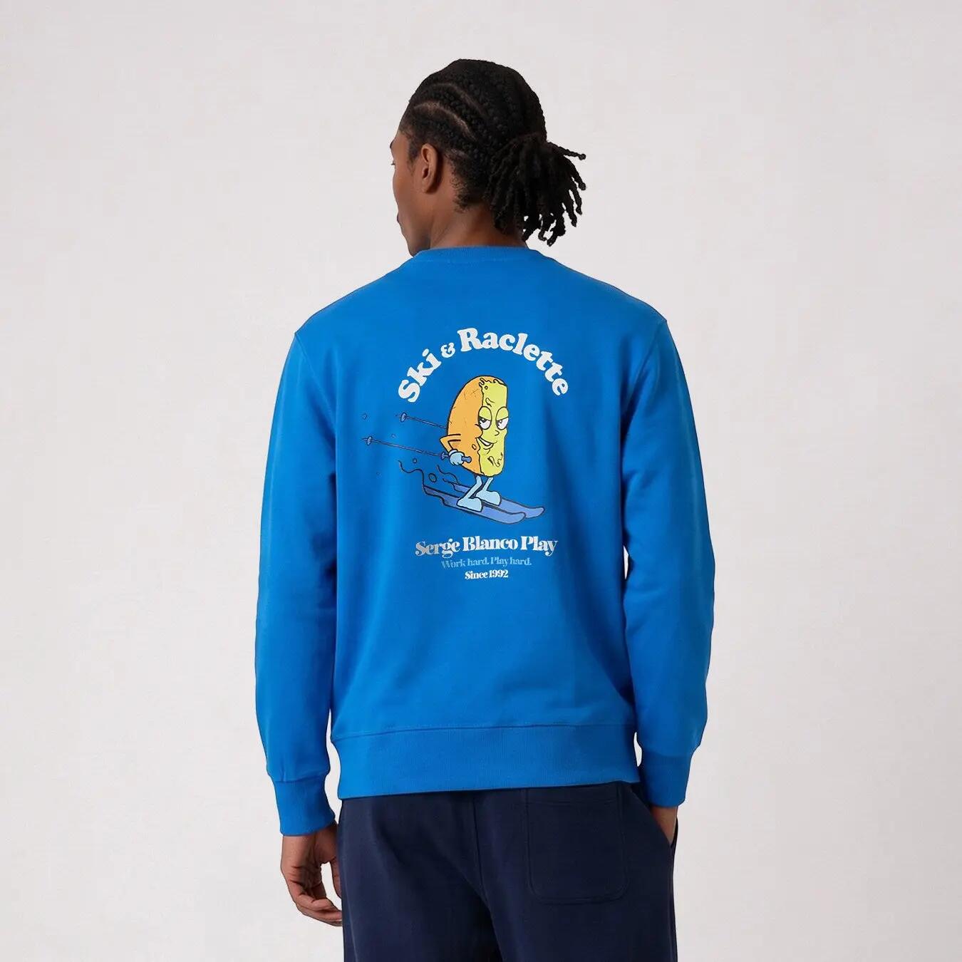 Sweatshirt met ronde hals en 'Ski & Raclette'-print 2/6