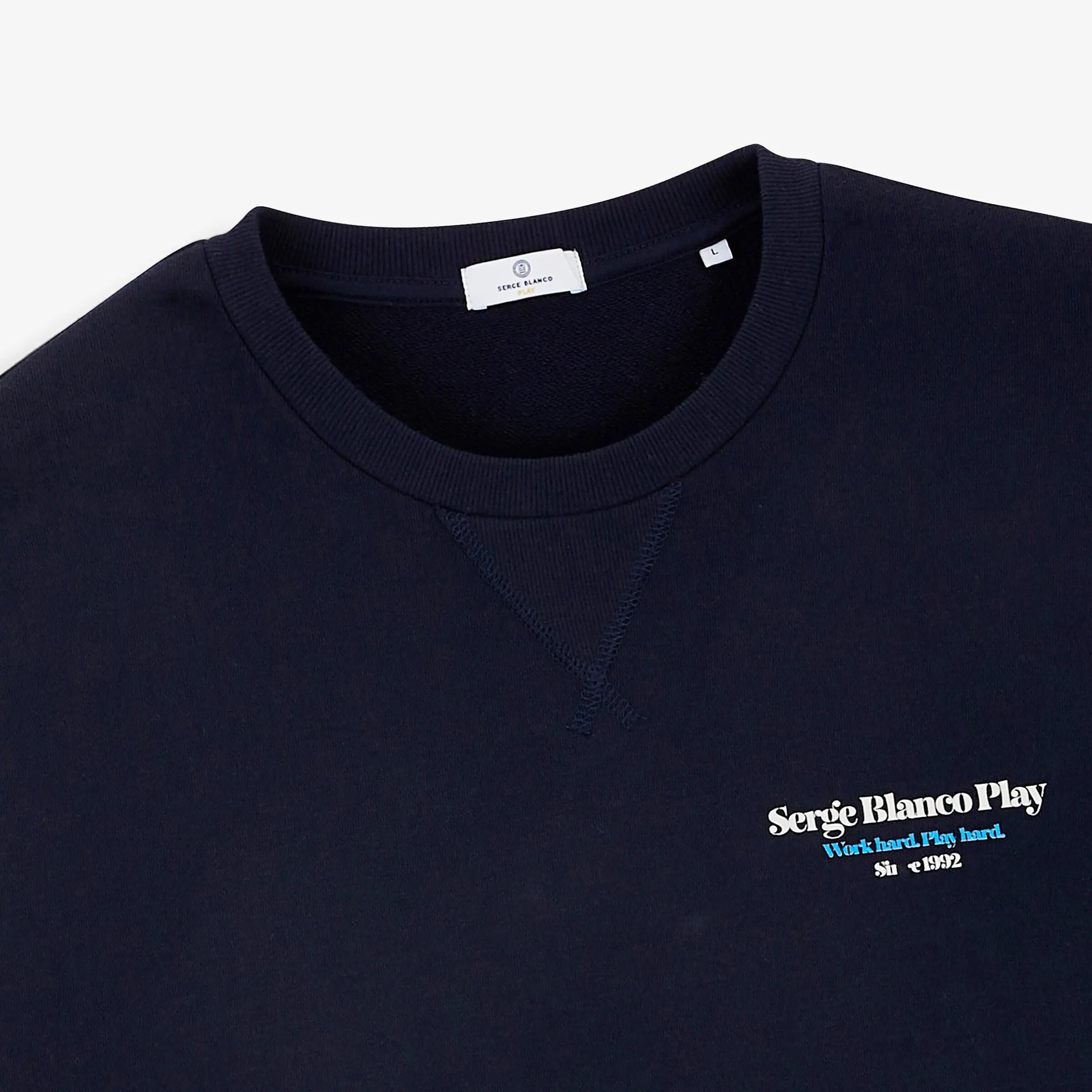 Sweat col rond coton bleu marine foncé Friends & Fun SBPLAY 4/6