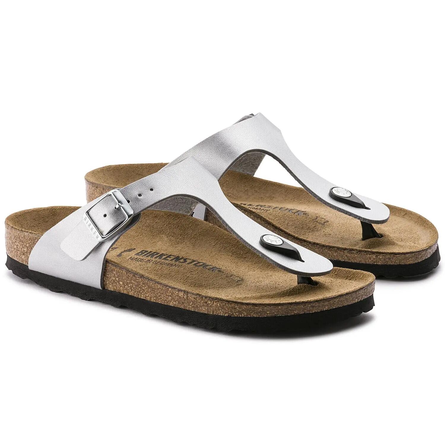 "Gizeh" Flipflops für , Leder Damen Grau 5/7