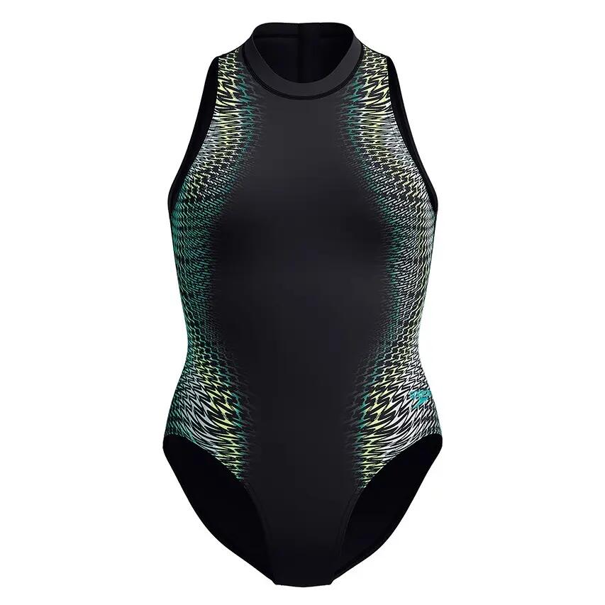 Costume Speedo Eco Endurance+ Placement Hydrasuit Nero/Verde 6/7