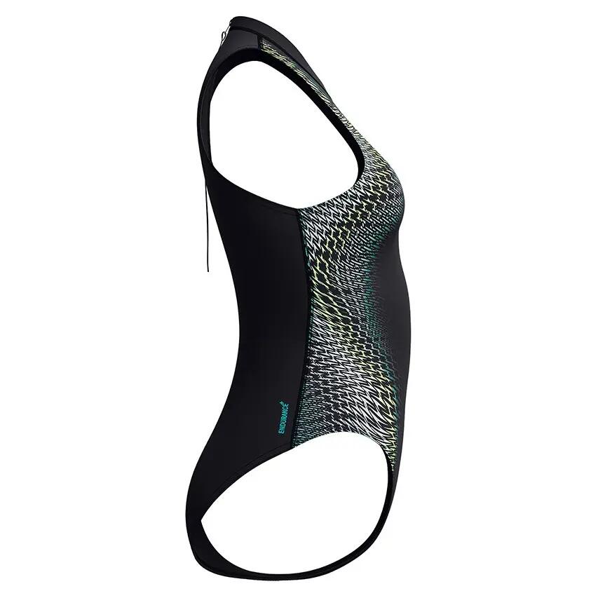 Costume Speedo Eco Endurance+ Placement Hydrasuit Nero/Verde 4/7