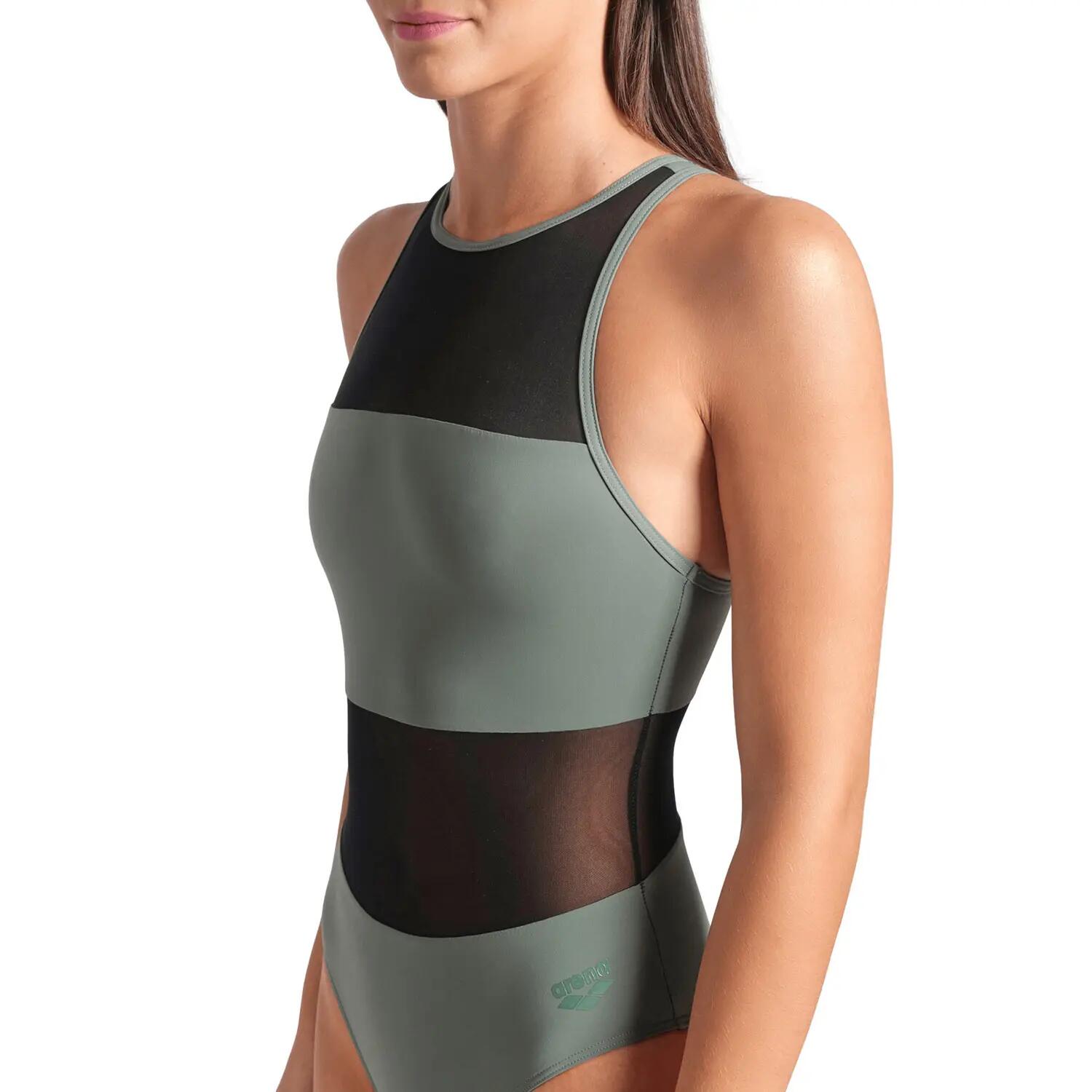 Einteilige badeanzüge Damen - Mesh Panels Vent Back 4/8